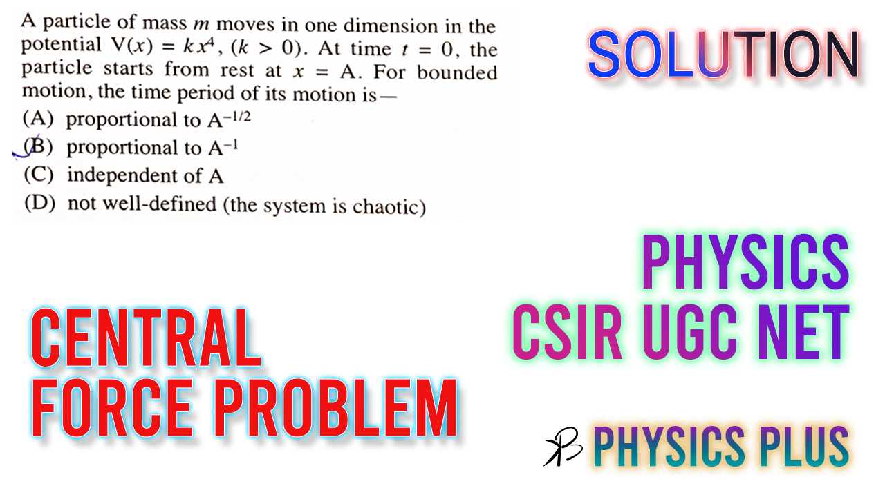 CSIR UGC NET Physical Science June 2019 Solution Part B (Question =7/55)| Physics Plus